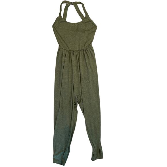 HALARA U Neck Harem Casual Jumpsuit with Pockets-Easy Peezy Edition Medium Green - Picture 1 of 6
